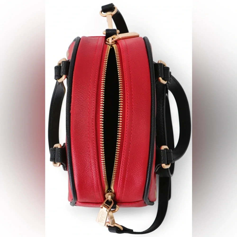 VON DUTCH "CITY OF ANGELS" RED & YELLOW BOWLING BAG NWT - Picture 6 of 7